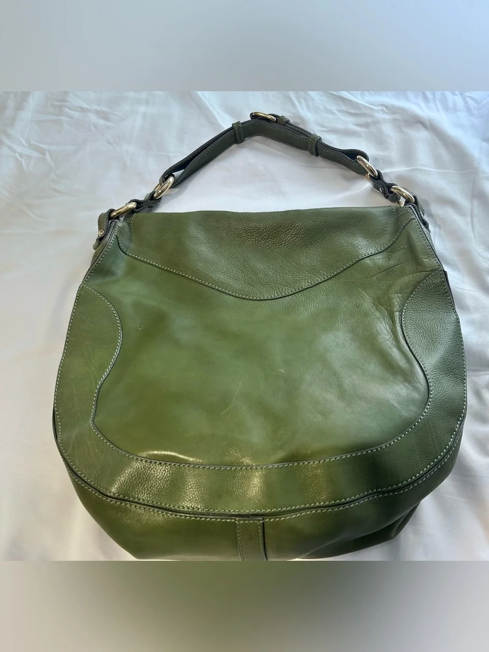 Rare Vintage Marc Jacobs Green Leather Shoulder Bag